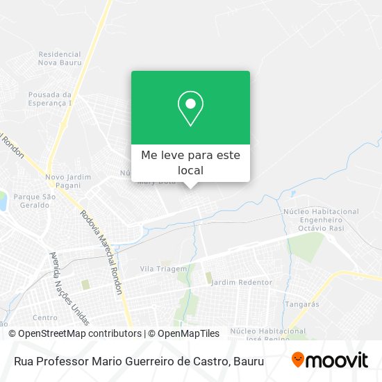 Rua Professor Mario Guerreiro de Castro mapa