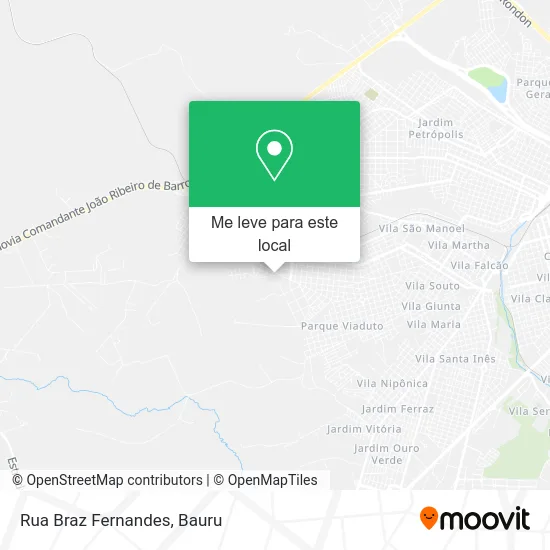 Rua Braz Fernandes mapa