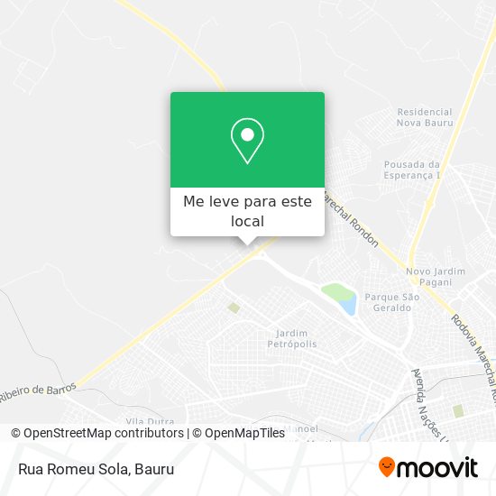 Rua Romeu Sola mapa