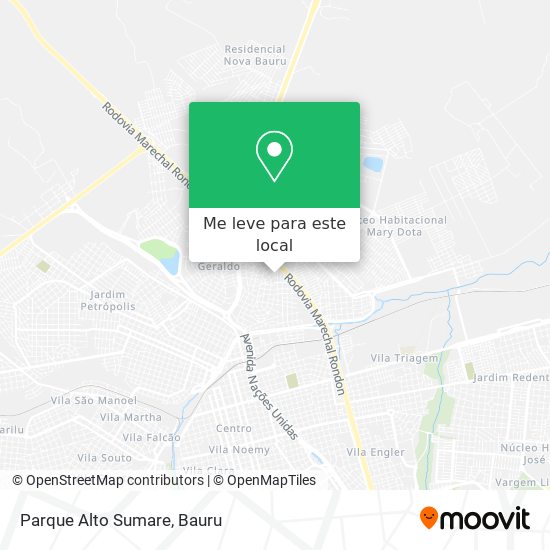 Parque Alto Sumare mapa
