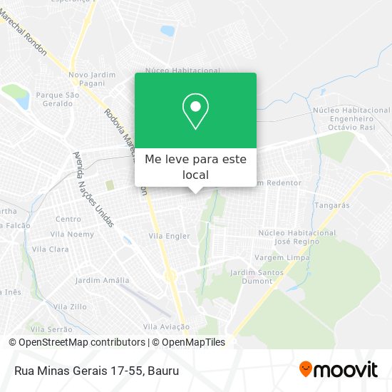 Rua Minas Gerais 17-55 mapa