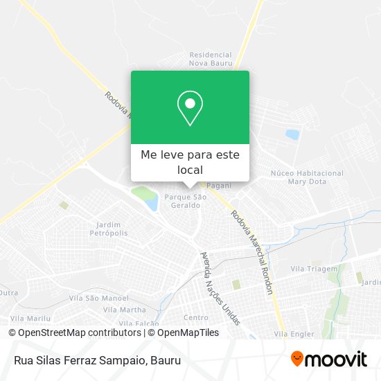 Rua Silas Ferraz Sampaio mapa