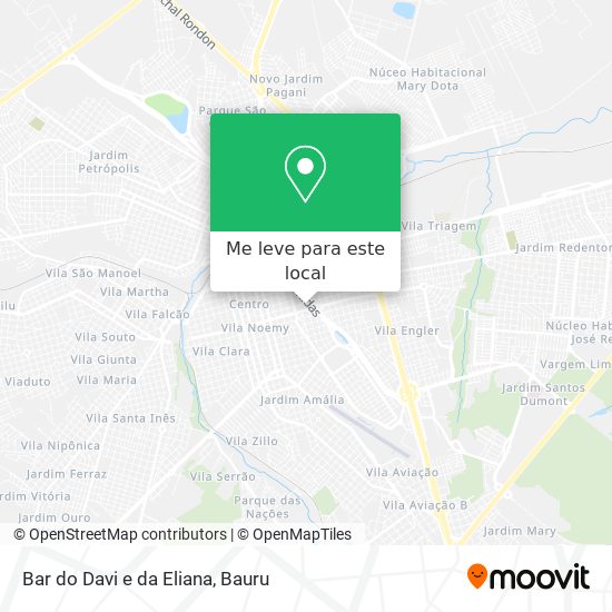 Bar do Davi e da Eliana mapa