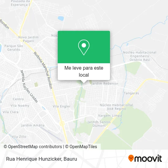 Rua Henrique Hunzicker mapa
