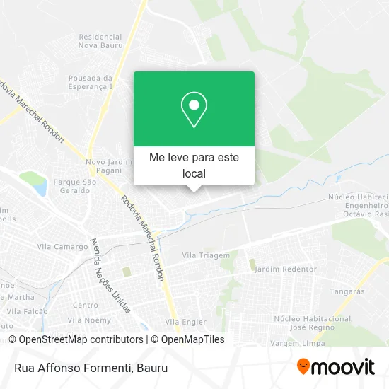 Rua Affonso Formenti mapa