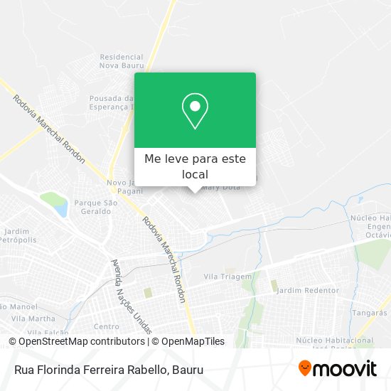 Rua Florinda Ferreira Rabello mapa