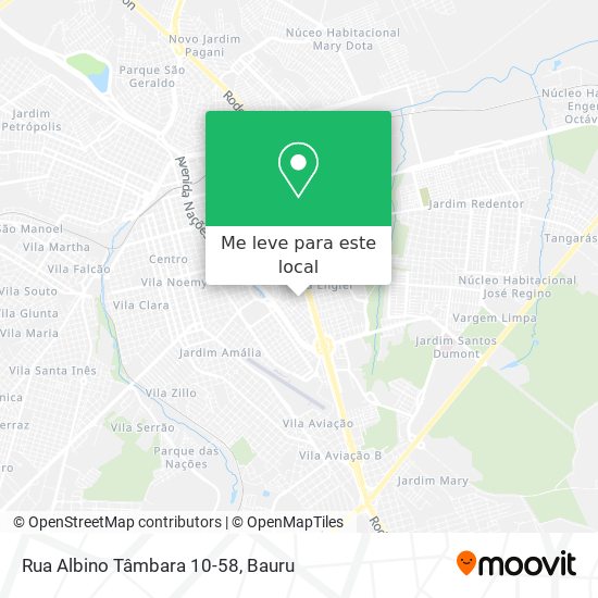 Rua Albino Tâmbara 10-58 mapa