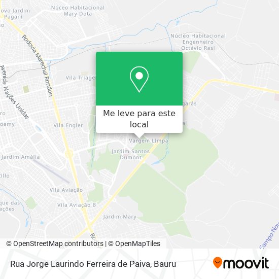 Rua Jorge Laurindo Ferreira de Paiva mapa