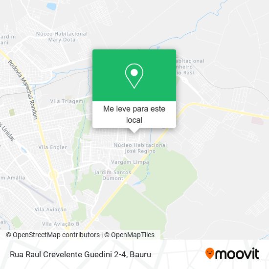 Rua Raul Crevelente Guedini 2-4 mapa