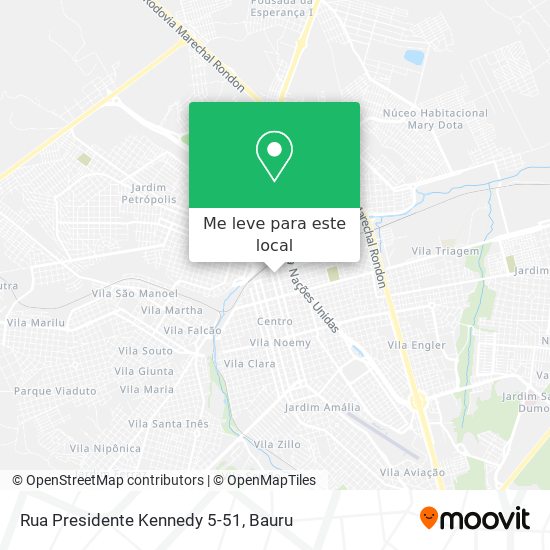 Rua Presidente Kennedy 5-51 mapa