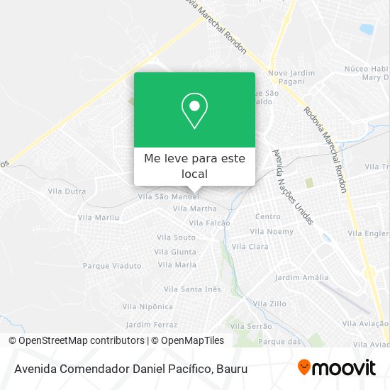 Avenida Comendador Daniel Pacífico mapa