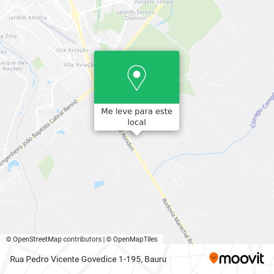 Rua Pedro Vicente Govedice 1-195 mapa