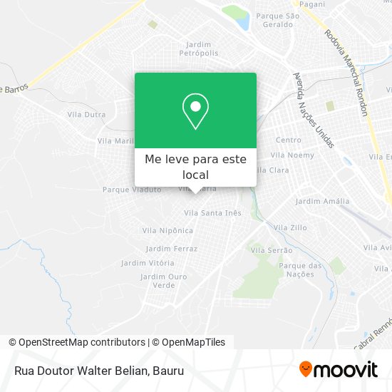 Rua Doutor Walter Belian mapa