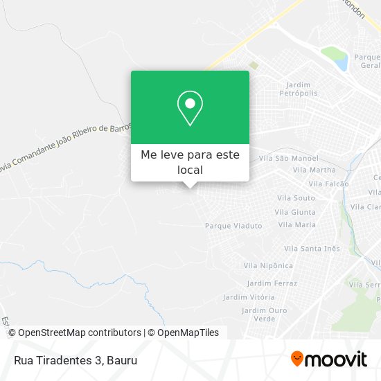 Rua Tiradentes 3 mapa