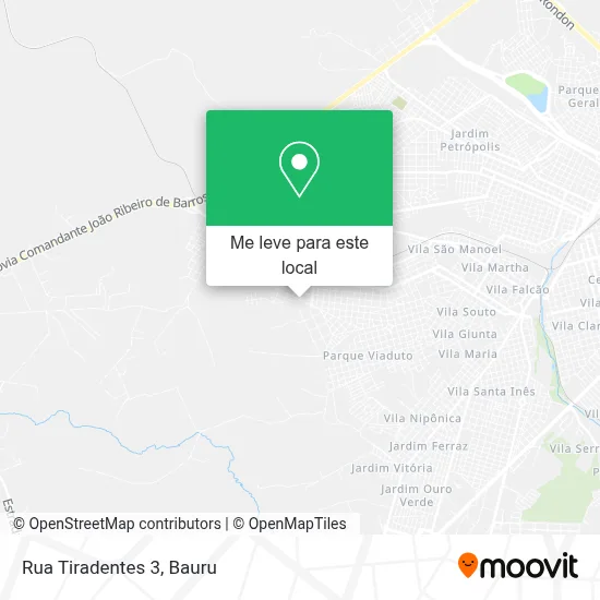 Rua Tiradentes 3 mapa