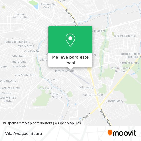 Vila Aviação mapa