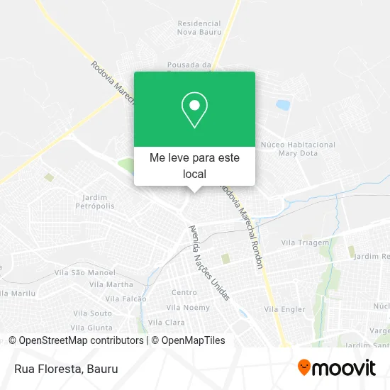 Rua Floresta mapa