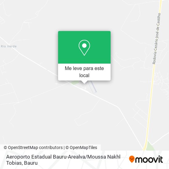 Aeroporto Estadual Bauru-Arealva / Moussa Nakhl Tobias mapa