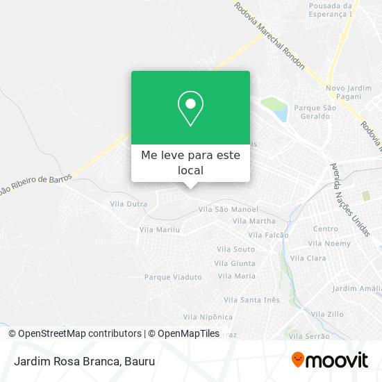 Jardim Rosa Branca mapa
