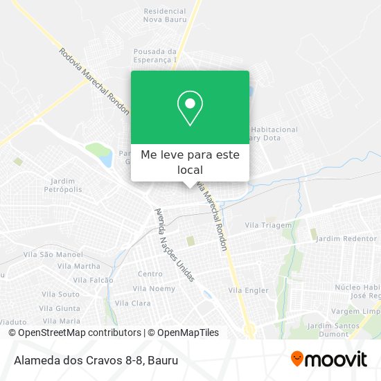 Alameda dos Cravos 8-8 mapa