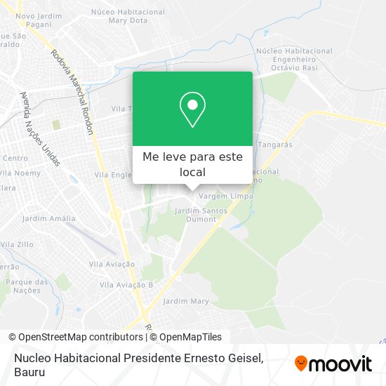 Nucleo Habitacional Presidente Ernesto Geisel mapa