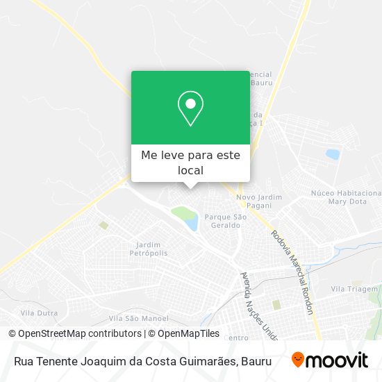 Rua Tenente Joaquim da Costa Guimarães mapa