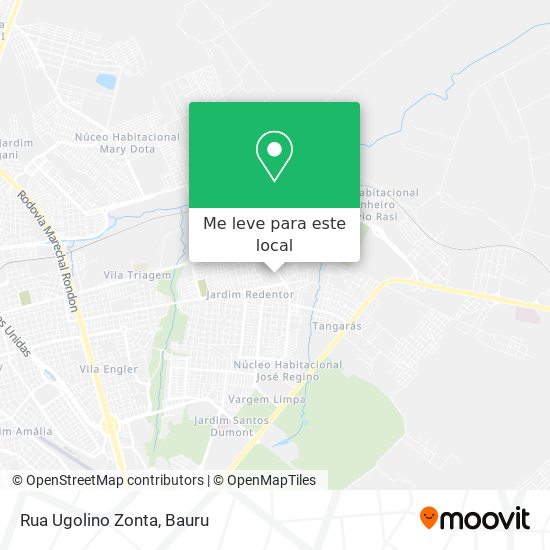 Rua Ugolino Zonta mapa