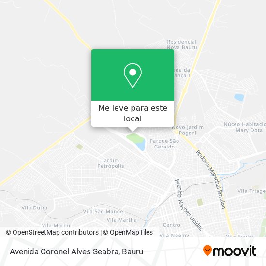 Avenida Coronel Alves Seabra mapa