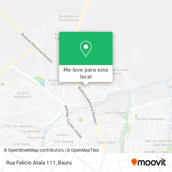 Rua Felício Atala 111 mapa