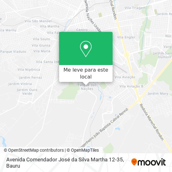 Avenida Comendador José da Silva Martha 12-35 mapa