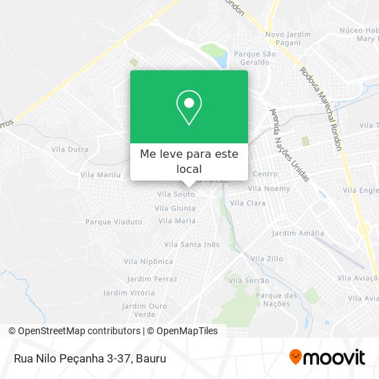Rua Nilo Peçanha 3-37 mapa