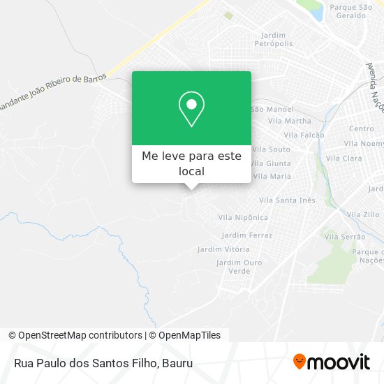 Rua Paulo dos Santos Filho mapa