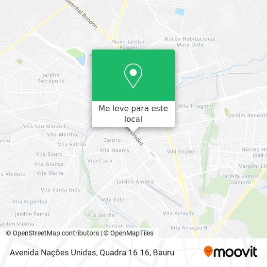 Avenida Nações Unidas, Quadra 16 16 mapa