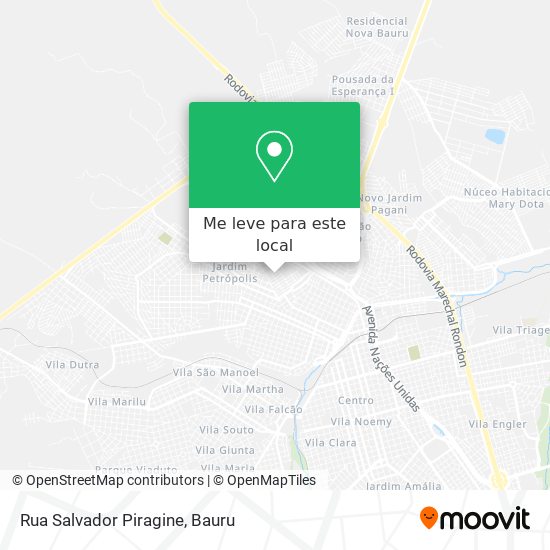 Rua Salvador Piragine mapa
