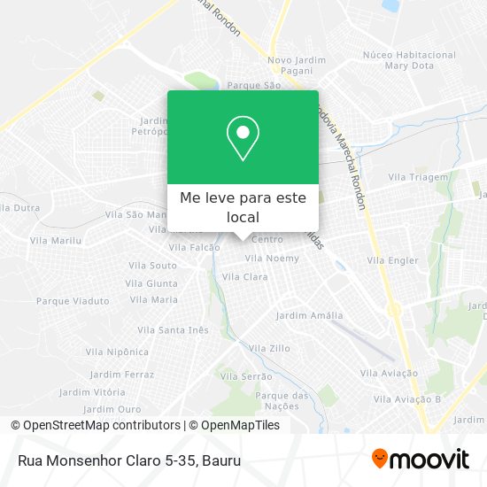 Rua Monsenhor Claro 5-35 mapa