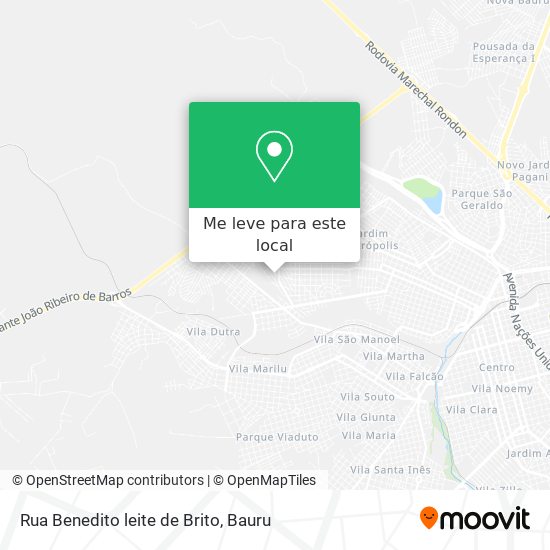 Rua Benedito leite de Brito mapa
