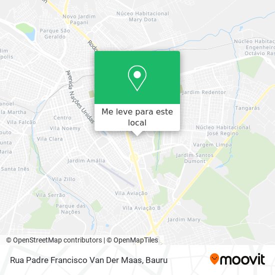 Rua Padre Francisco Van Der Maas mapa