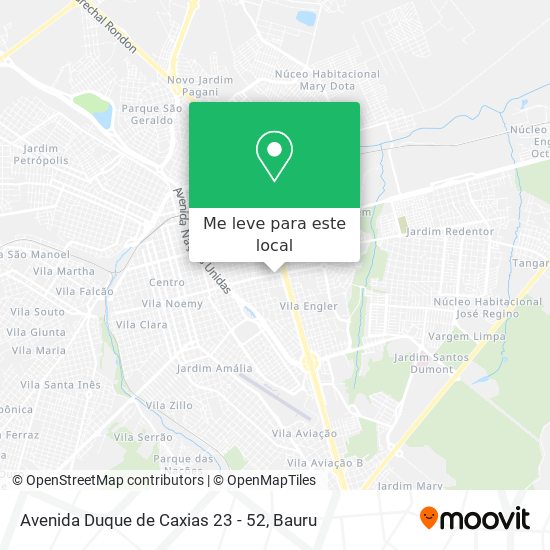 Avenida Duque de Caxias 23 - 52 mapa