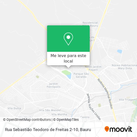 Rua Sebastião Teodoro de Freitas 2-10 mapa