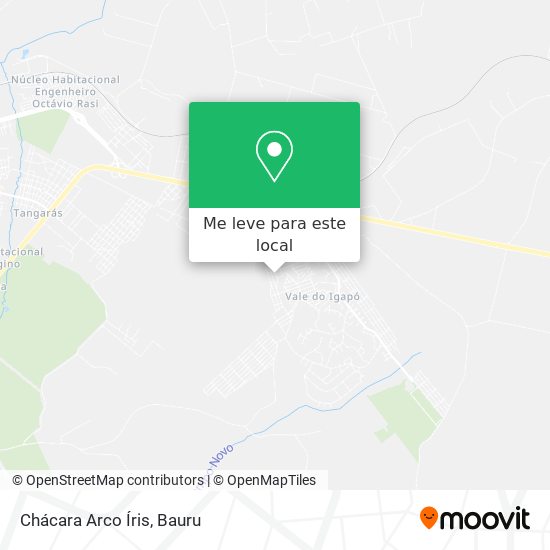 Chácara Arco Íris mapa