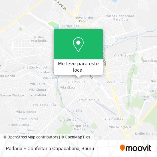 Padaria E Confeitaria Copacabana mapa