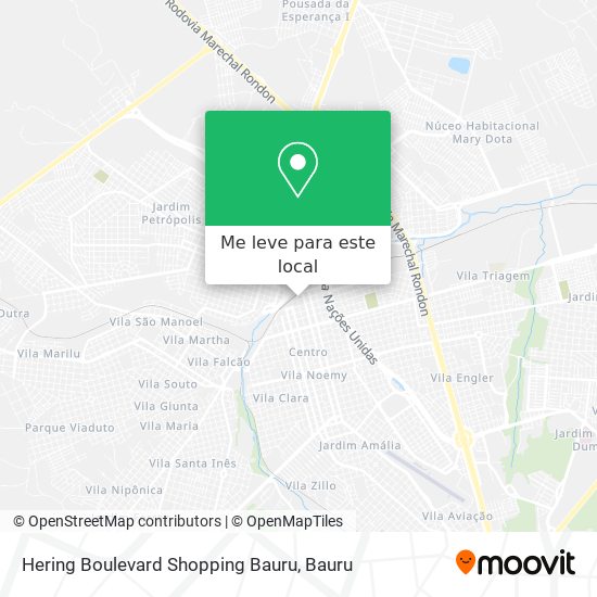 Hering Boulevard Shopping Bauru mapa