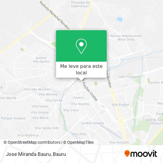 Jose Miranda Bauru mapa