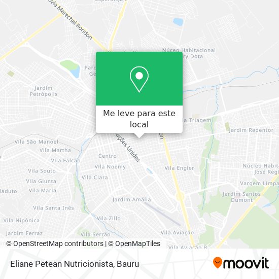Eliane Petean Nutricionista mapa