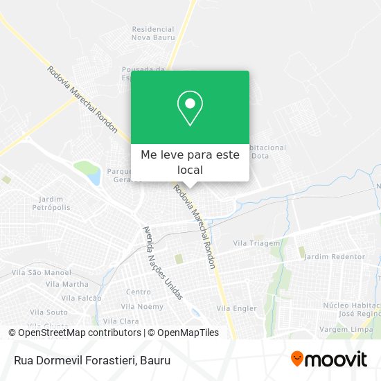 Rua Dormevil Forastieri mapa