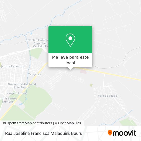 Rua Joséfina Francisca Malaquini mapa