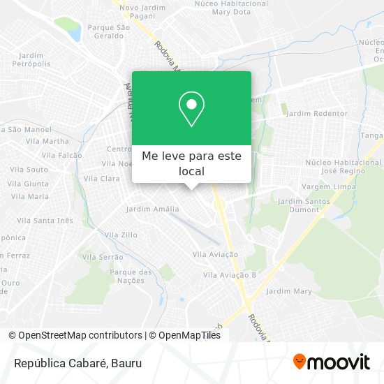 República Cabaré mapa