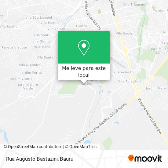 Rua Augusto Bastazini mapa