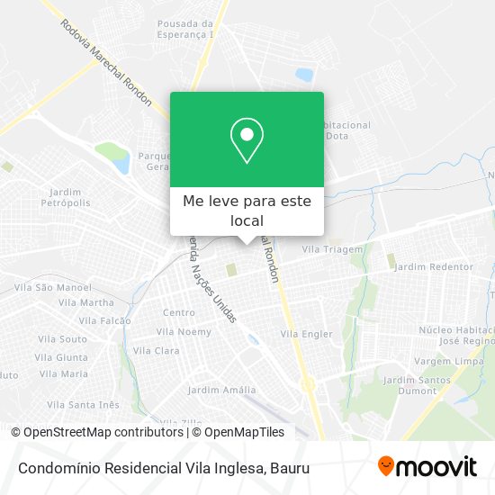 Condomínio Residencial Vila Inglesa mapa