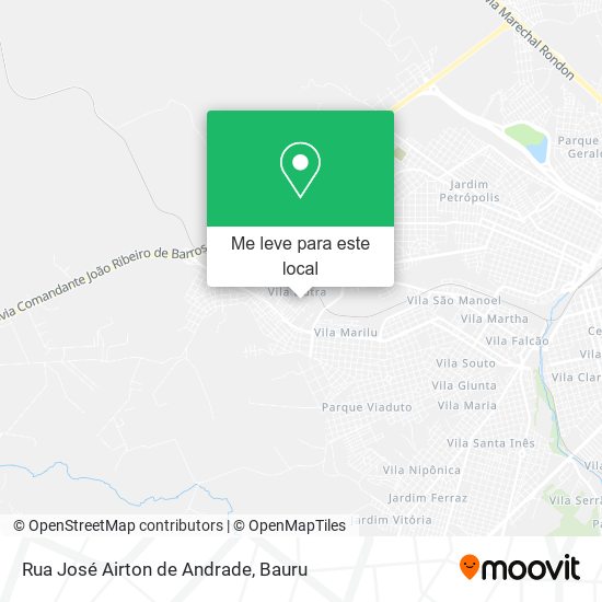 Rua José Airton de Andrade mapa